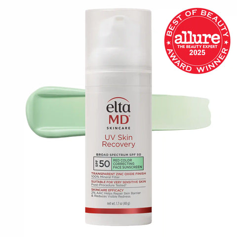UV Skin Recovery Red Color Correcting Green Tint Broad Spectrum SPF 50